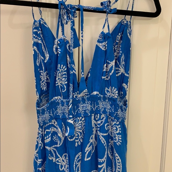 Blue patterned maxi dress - Picture 3 of 3